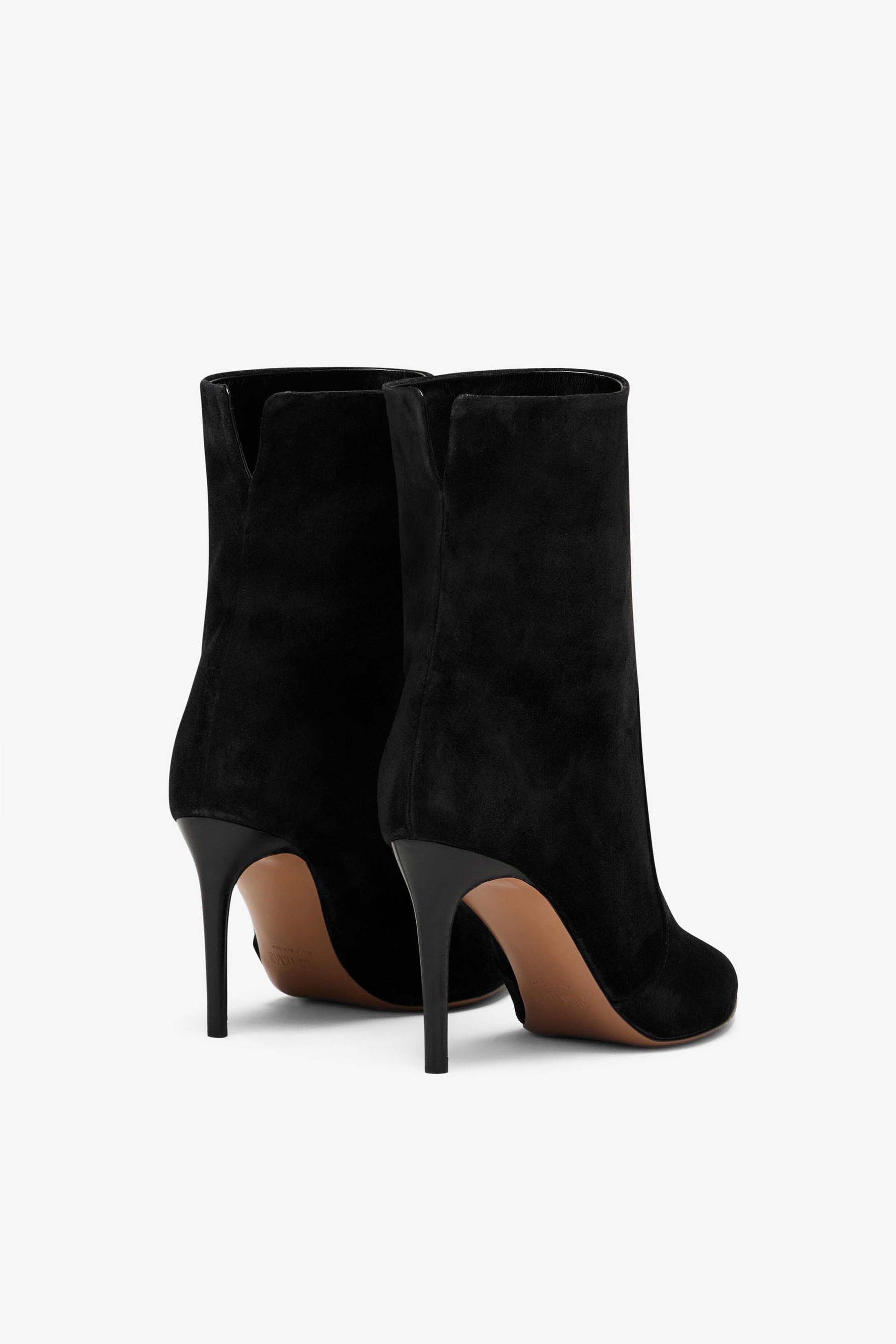 Black suede ankle boot