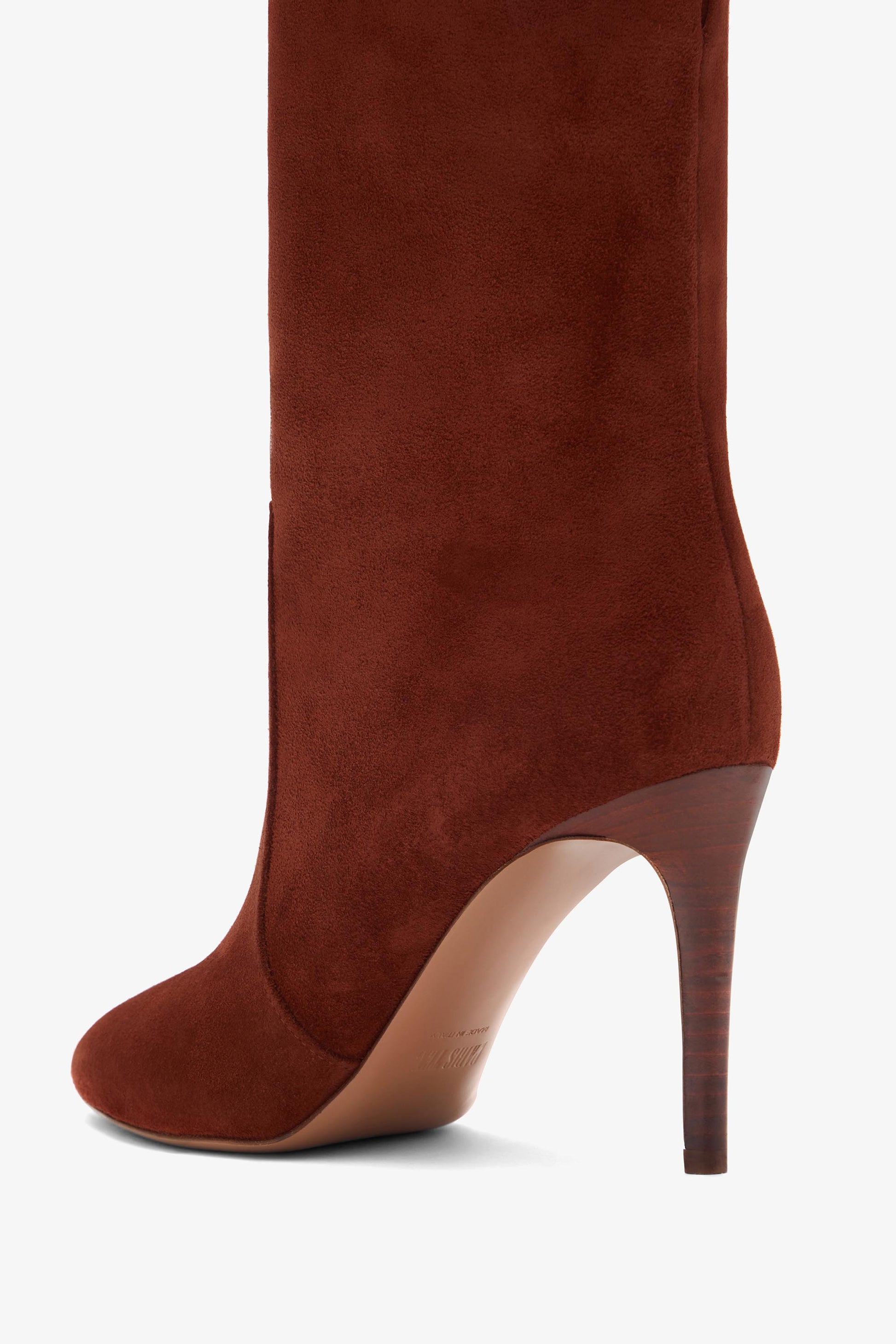 Rust suede ankle boot